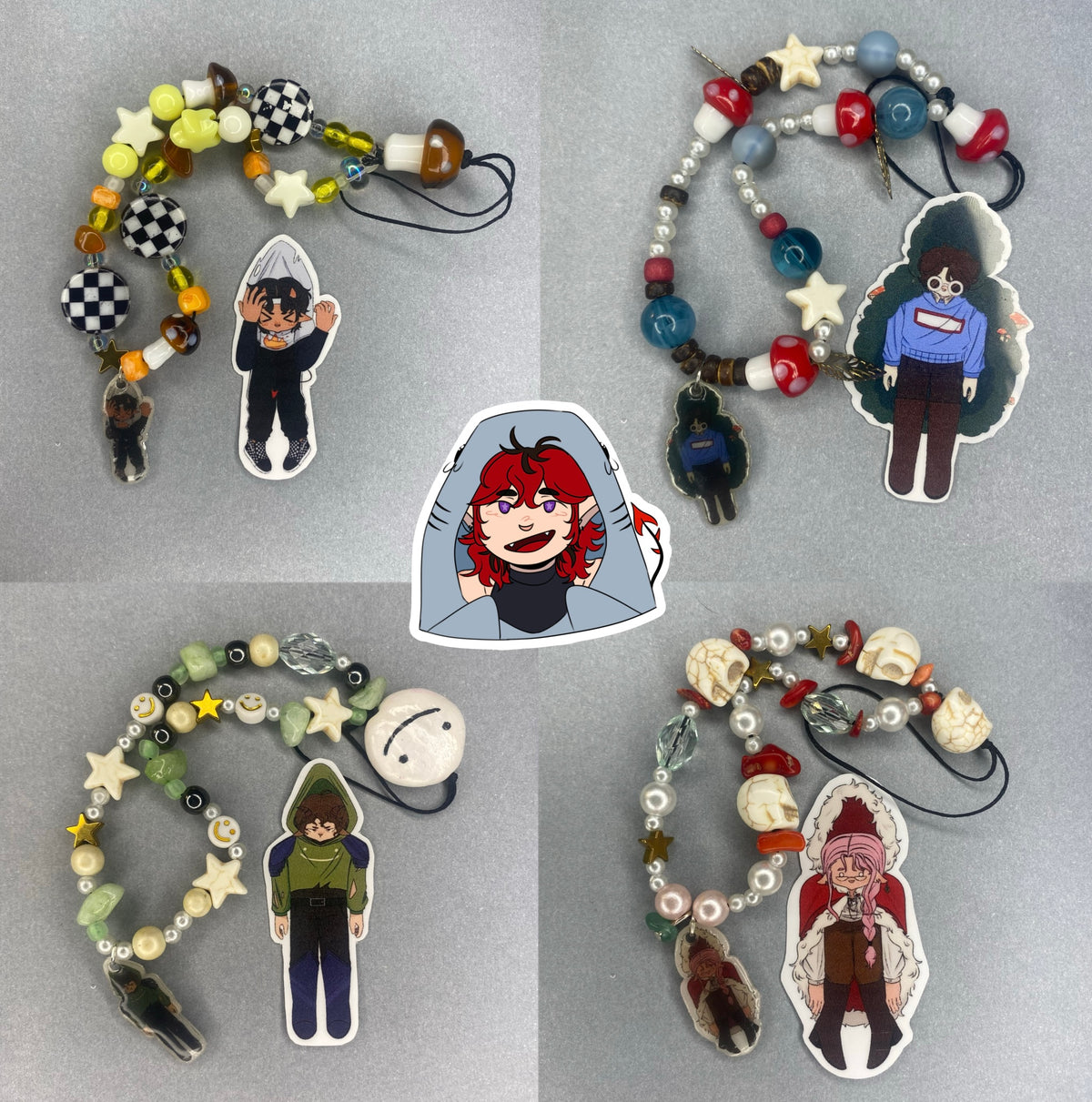 DSMP Character Phone Charm + Sticker