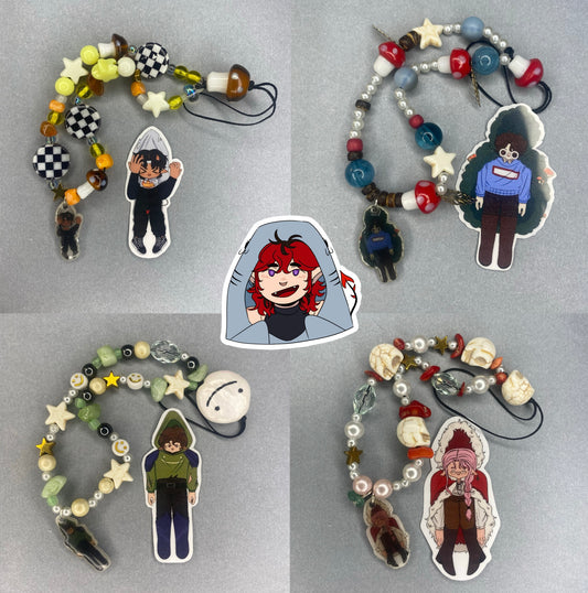 DSMP Character Phone Charm + Sticker
